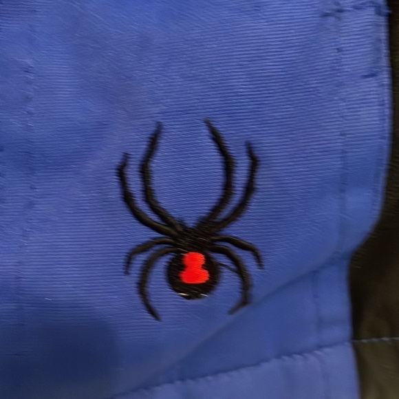 Spyder jacket ski snowboard snow zippered pockets blue gray black XXL boys - Picture 7 of 16